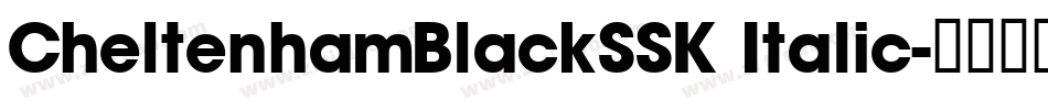 CheltenhamBlackSSK Italic字体转换